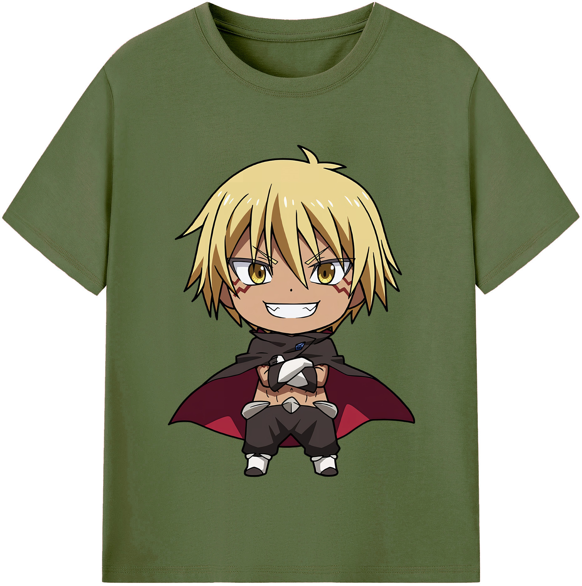（画像用） 転スラ Regarding Reincarnated to Slime 綿100％半袖Tシャツ（フロントプリント）